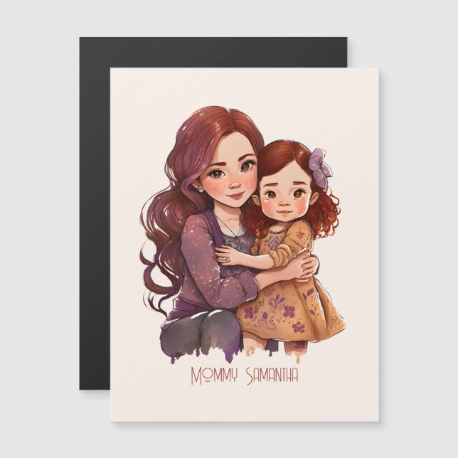 Personalised Sparkly Mother and Daughter (Front/Back)