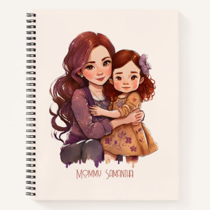 Personalised Sparkly Mother and Daughter Notebook