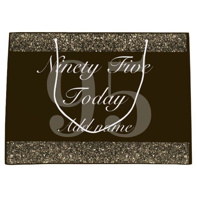 Personalised special birthday gift bag 95th (Front)