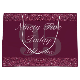 Personalised special birthday gift bag 95th