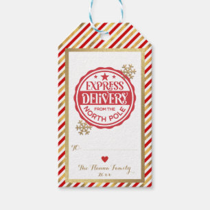 Personalised Special Delivery North Pole Santa Gift Tags