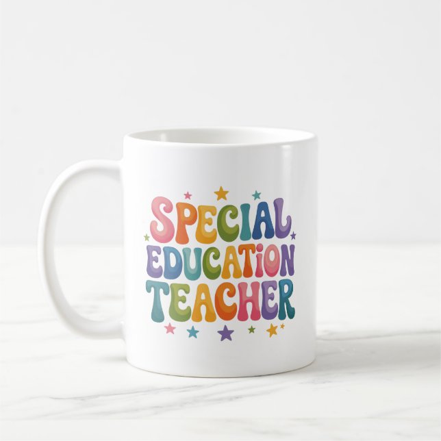 Personalised Special Education Teacher Gift Coffee Mug (Left)