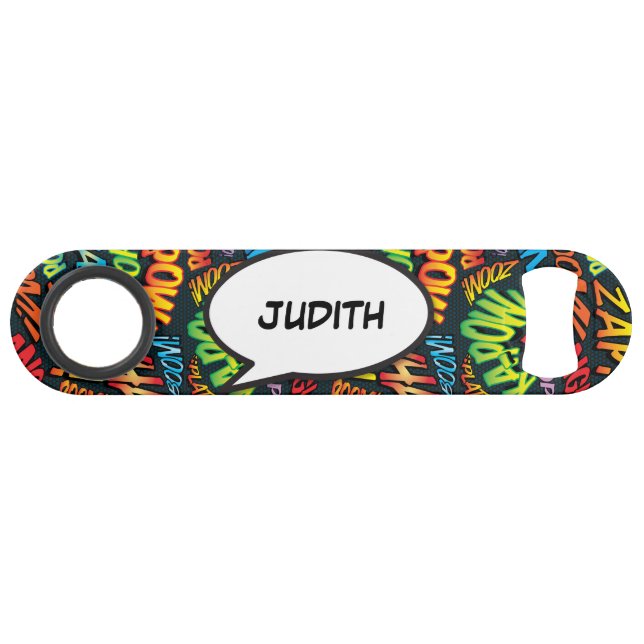 Personalised Speech Bubble Fun Retro Comic Book (Front (Horizontal))