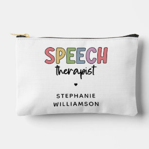 Personalised Speech Therapist SLP Accessory Pouch