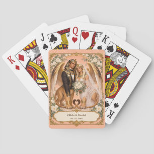 Personalised Sphinx Bride and Groom Wedding Favour Playing Cards