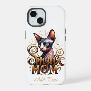 Personalised Sphynx Cat Mum Mother's Day  iPhone 15 Case