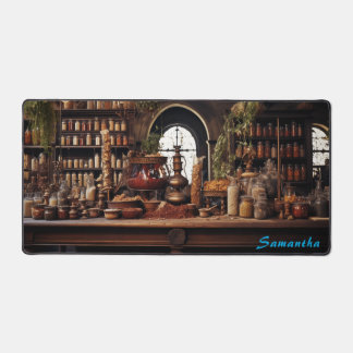 Personalised Spice Shop Counter Desk Mat