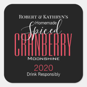 Personalised "Spiced Cranberry" Food/Alcohol Label