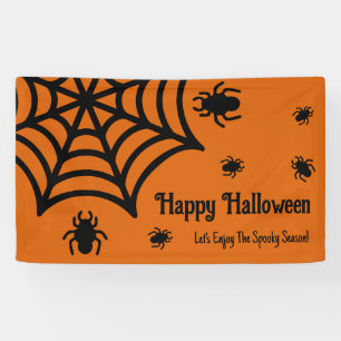 Personalised Spiderweb Halloween  Banner