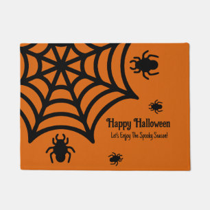 Personalised Spiderweb Halloween Doormat