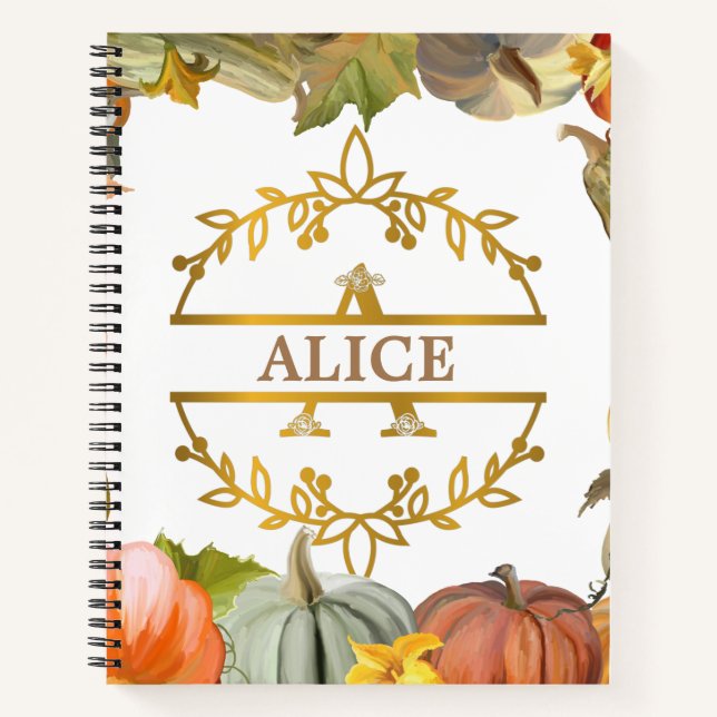 Personalised Spiral Notebook (Front)