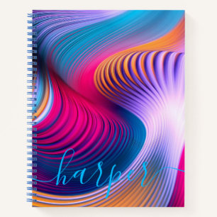 Personalised Spiral Notebook - Abstract Art