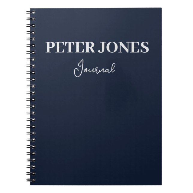 Personalised Spiral Notebook Journal (Front)