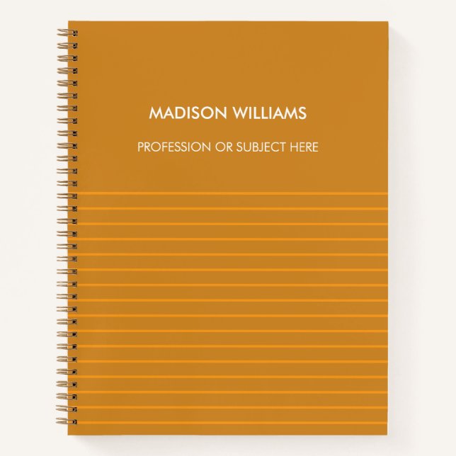 Personalised Spiral Notebook with Custom Name (Front)