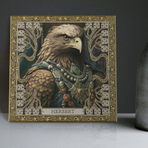Personalised Spirit Eagle Tribal Altarpiece Tile