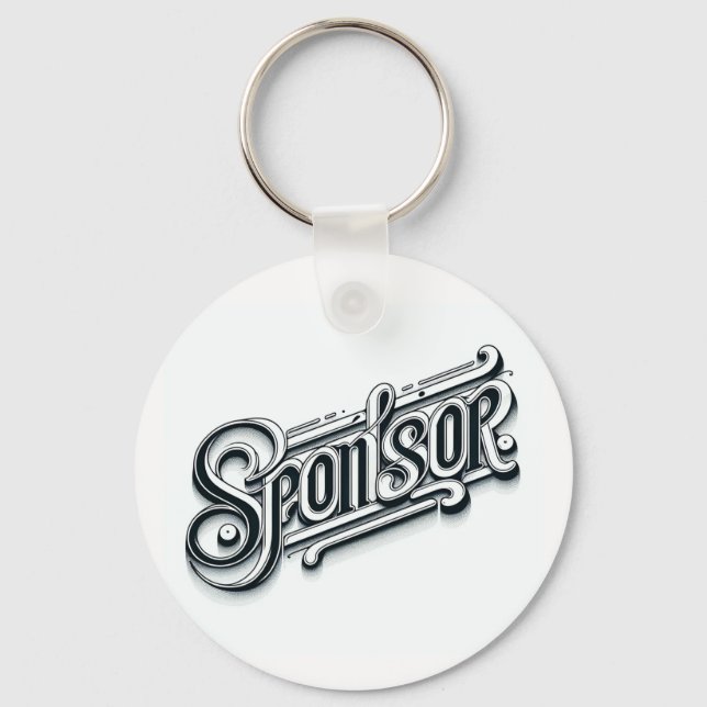 Personalised Sponsor gift keepsake keychain AA NA  (Front)