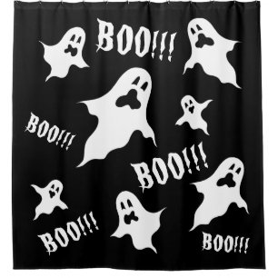 Personalised Spooky Halloween Ghosts Shower Curtain