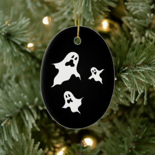 Personalised Spooky Halloween Ghosts Tree Ornament