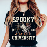 Personalised Spooky Halloween Group College Party T-Shirt<br><div class="desc">Get ready to turn heads and make memories with our Personalised Spooky Halloween Group College Party T-Shirt! This festive tee is perfect for college groups, friends, or family gatherings looking to add a touch of spooky fun to their Halloween celebrations. Featuring a playful design with skeletons and bats, it sets...</div>