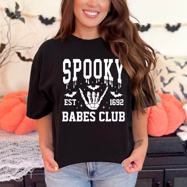Personalised Spooky Halloween Group College Party T-Shirt (Creator Uploaded)