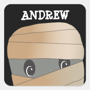 Personalised Spooky Mummy Halloween Sticker