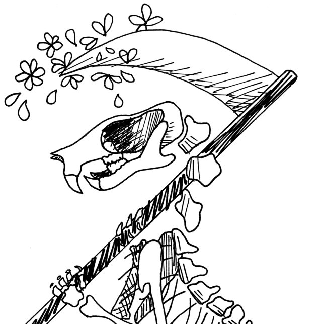 Personalised Spooky Rat Skeleton Sketchbook Notebook (Creator Uploaded)