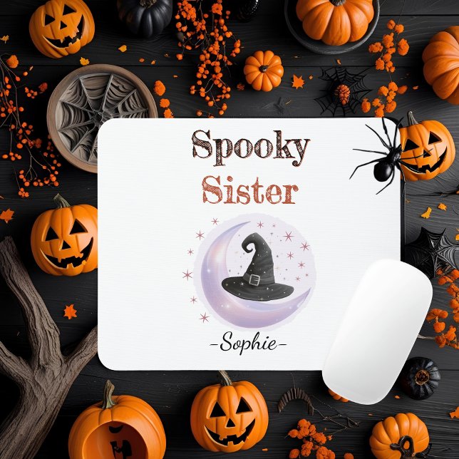 Personalised Spooky Sister Mousepad (Creator Uploaded)