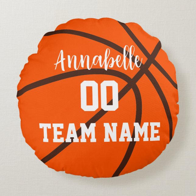 Personalised Sport Ball Round Cushion (Front)