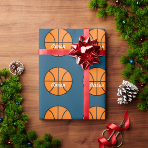 Personalised Sports Basketball Wrapping Paper