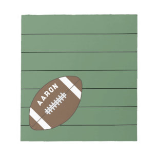 Personalised Sports Football Notepad Gift
