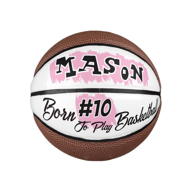Personalised Sports Kid Design Mini Basketball (Front)