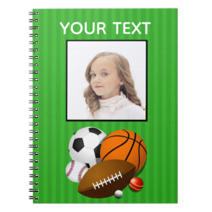 Personalised Sports Photo Notebook