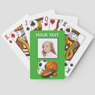 Personalised Sports Photo Playing Cards
