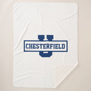 Personalised sports team monogram template sherpa blanket