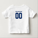 Personalised sports team monogram template toddler T-Shirt<br><div class="desc">Personalised sports team monogram template for Sports team,  volleyball,  sport,  athlete,  coach,  school sport teams,  player,  female,  women,  soccer,  funny,  cute,  blue,  sports,  teams. Customise with your team monogram,  team name and your player number</div>