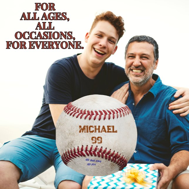 Personalised Sports Vintage Baseball Pillow Gift  (PERSONALIZED BASEBALL GIFT FOR ANY BASEBALL LOVER, CUSTOMIZED BASEBALL GIFT.)