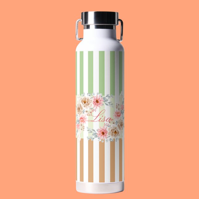 Personalised Spring Blossom Water Bottle (Creator Uploaded)