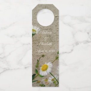 Personalised Spring Wildflowers Bottle Tag