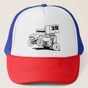 Personalised Sprint Car Hat, Customise it Trucker Hat
