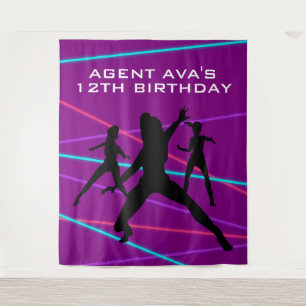 Personalised Spy Party Laser Tapestry