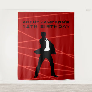 Personalised Spy Party Laser Tapestry