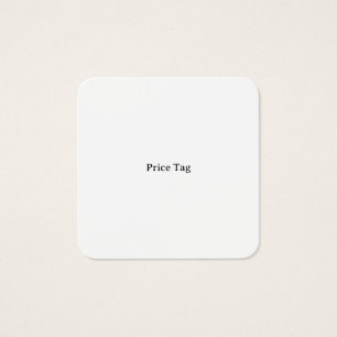 Personalised Square 2.5" x 2.5" Price Tag