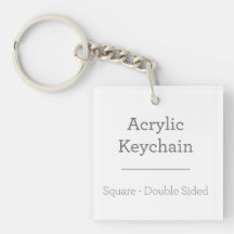 Personalised Square Keychain