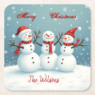 Personalised Square Paper Coaster