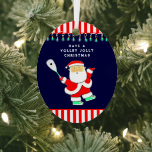 Personalised Squash Sports Metal Tree Decoration