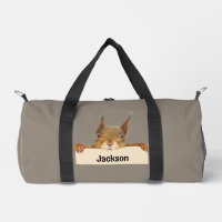 Personalised Squirrel Holding Nameplate Sign