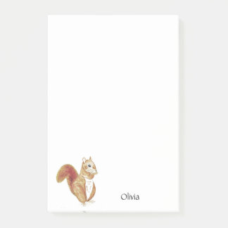 Personalised squirrel Notas Post-It Notes