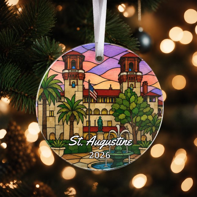 Personalised St. Augustine Acrylic Ornament, Custo Ornament (Creator Uploaded)