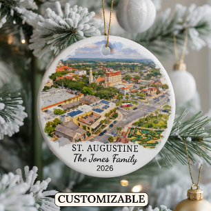 Personalised St. Augustine Ornament Custom Florida