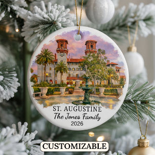 Personalised St. Augustine Ornament Custom Florida